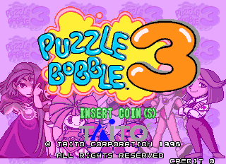 Puzzle Bobble 3 (Ver 2.1O 1996+09+27) Title Screen